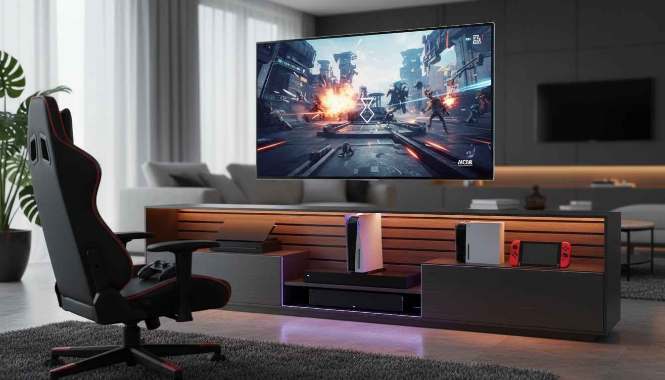 entertainment center for gaming